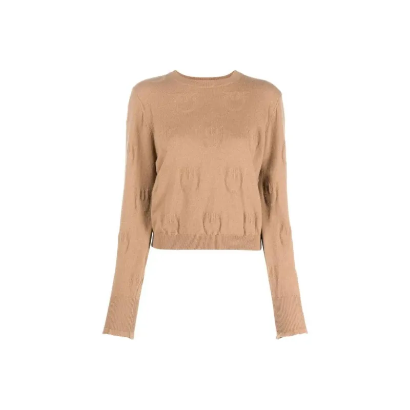 PINKO Logo debossed Cashmere Top-0