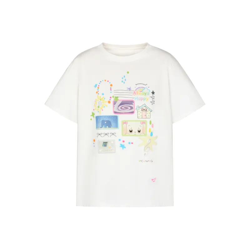 BETWEENAND T Shirt Women's White-0