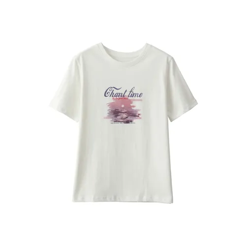 Huagaa T Shirts Women's White