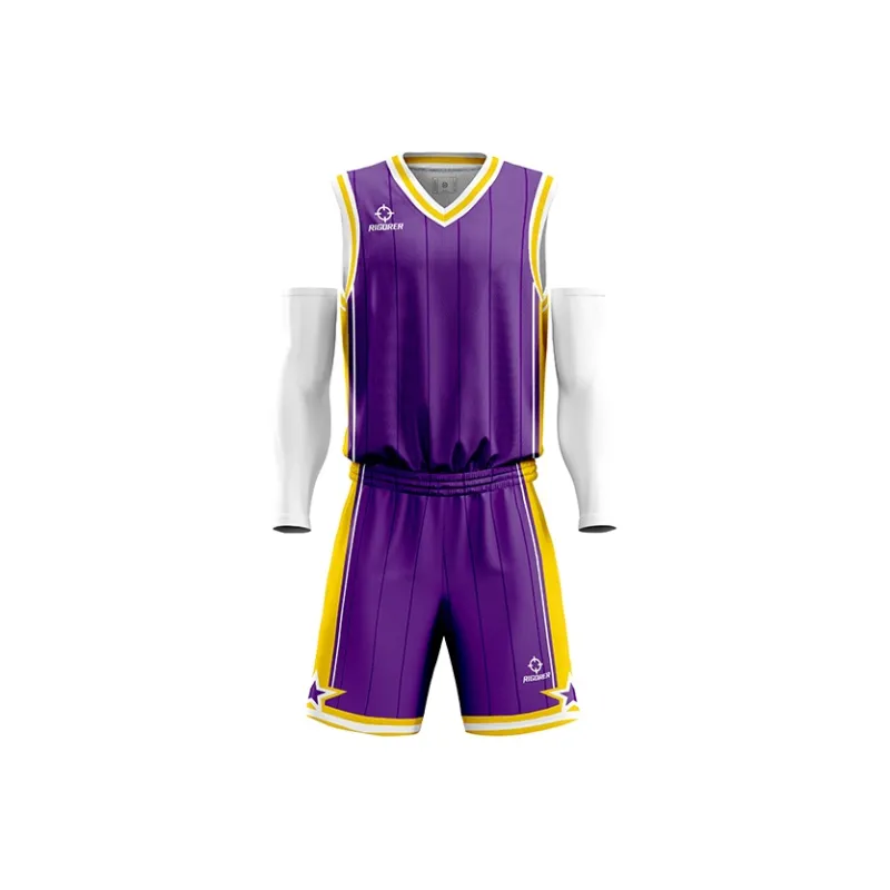 RIGORER Breathable Sweat-Wicking Quick Heat Dissipation Basketball Apparel Basketball Match Set Unisex-27