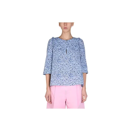 BAUM UND PFERDGARTEN Maple Leopard print Organic Cotton Blouse