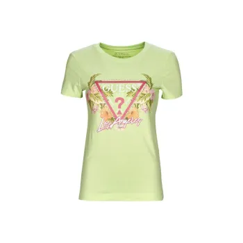 GUESS T Shirt Women's Light Green