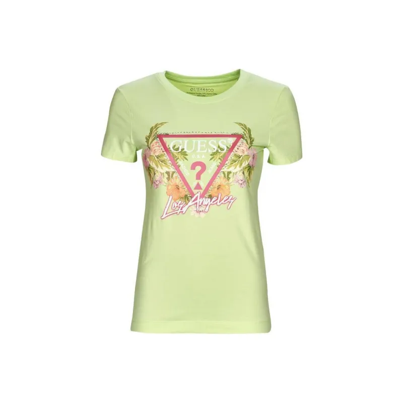 GUESS T Shirt Women's Light Green-0