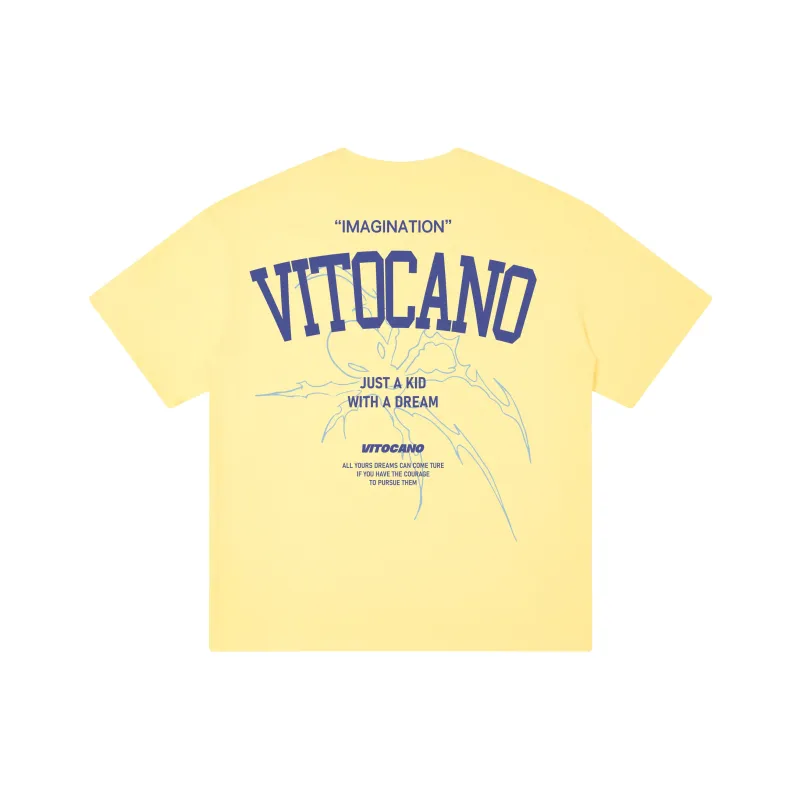 Vitocano Drop Shoulder Sleeve T-Shirt Unisex White-12