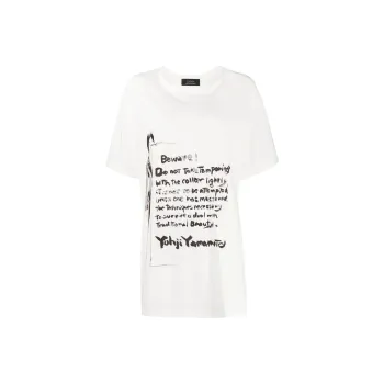 Yohji Yamamoto Print Short sleeve T shirt
