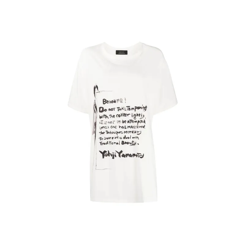 Yohji Yamamoto Print Short-sleeve T-shirt-0