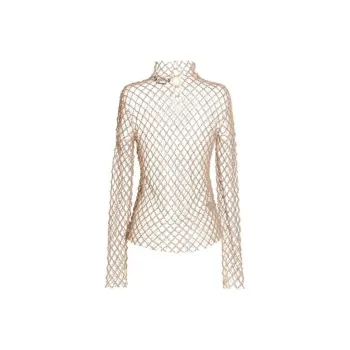 ISABEL MARANT Sheer Crystal embellished Mesh Top