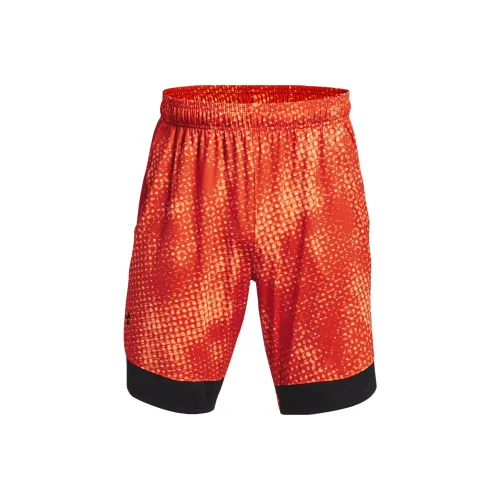 Under Armour Ua Train Stretch Printed Shorts Casual Shorts Men's Orange