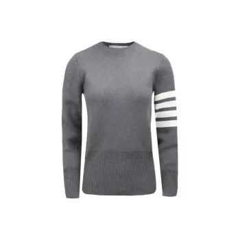 THOM BROWNE 4 Bar Crewneck Knit Jumper