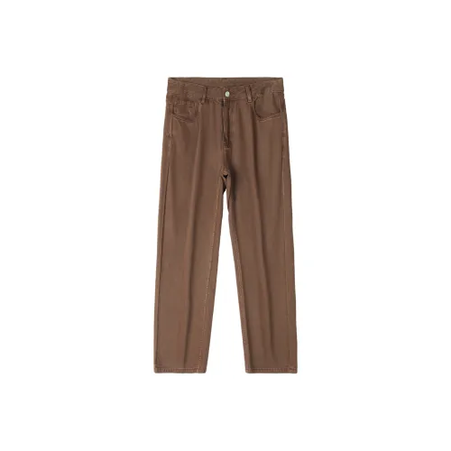 WILD LEADER Casual Pants Unisex Olive Green