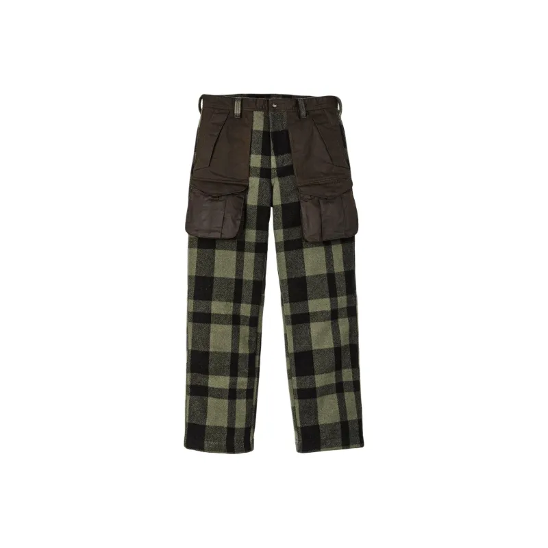 Filson FW24 Casual Pants Men's Green And Black Mixing-0