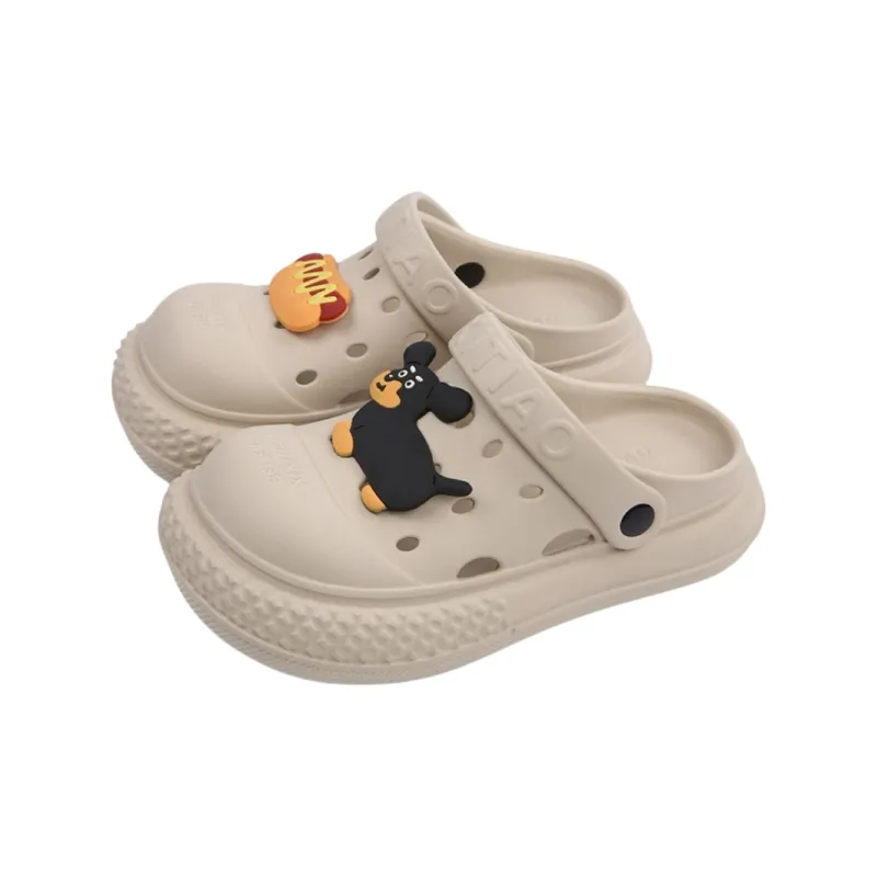 Thin Strips Slippers Women's, White-4