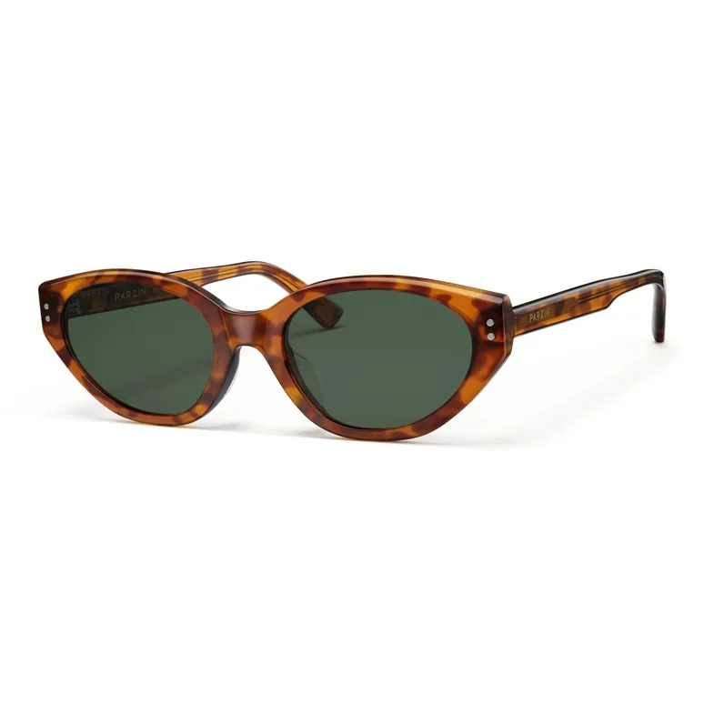 PARZIN Plate Frame Cat Eye Sunglasses Unisex-12