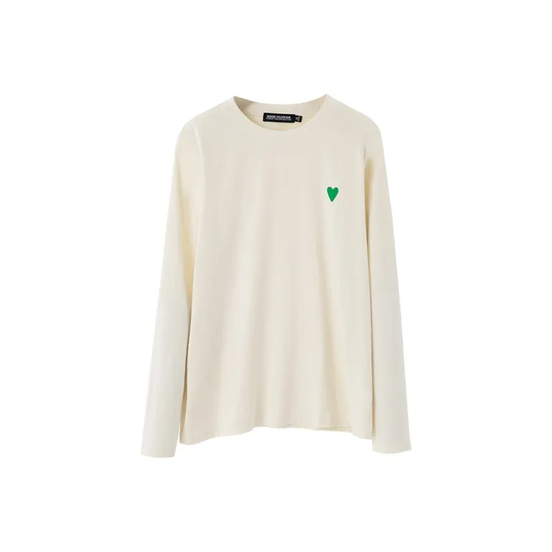 SOON FLOWER T Shirt Women's Beige Apricot-0