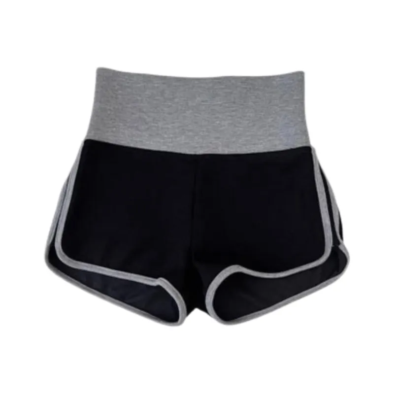 ABBY GODDESS Casual Shorts Women's Gray & Black-1