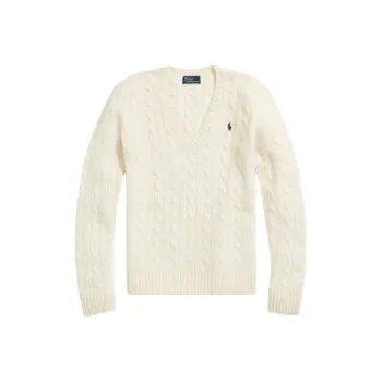 Polo Ralph Lauren Qixi Festival Collection FW24 Sweater Women's Beige Yellow