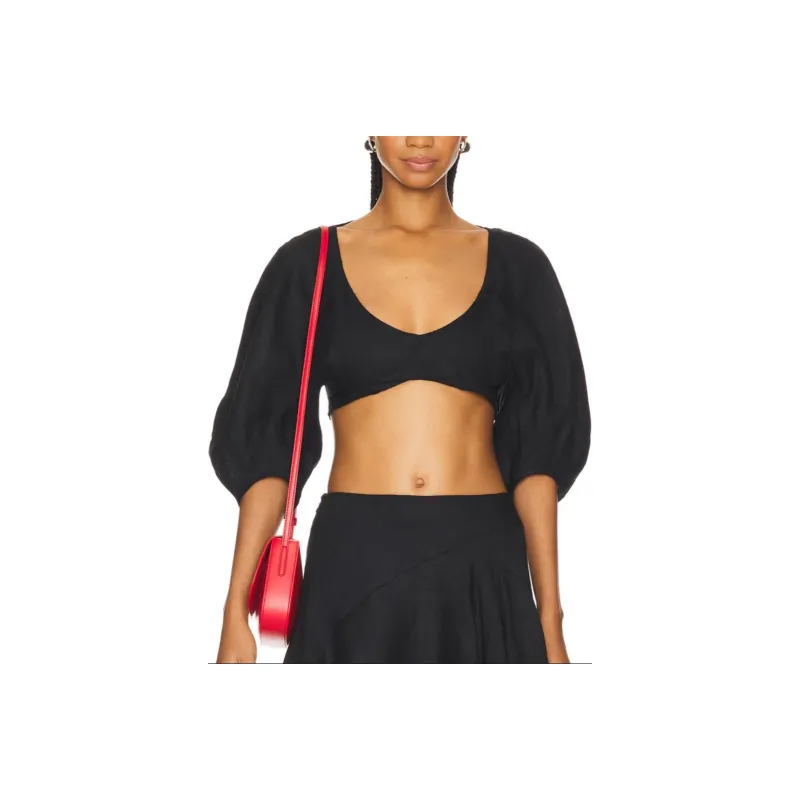 FAITHFULL THE BRAND Crop Tops Women's Black-0