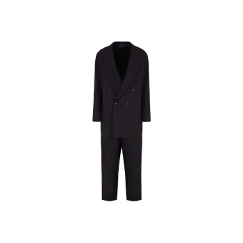 GIORGIO ARMANI Double-breasted Virgin-wool Suit