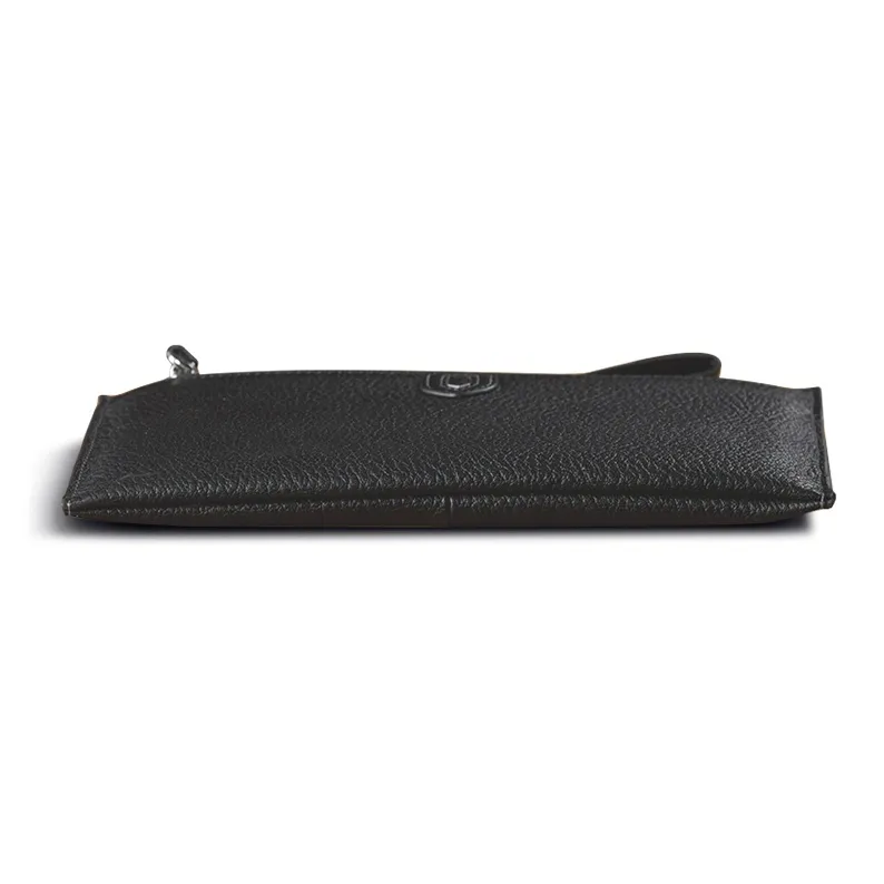 Simple&nature Cow Leather Clutch Regular Unisex Black-3