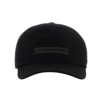 Zegna Cashmere Baseball Caps Men's Black
