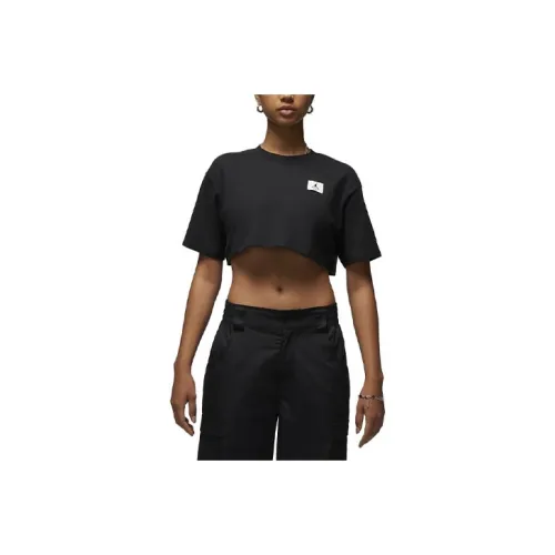 JORDAN Sport Crop Tops Women's Black