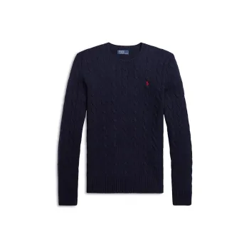 Polo Ralph Lauren Pony Embroidered Cable Knit Jumper