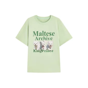 KING PRINCE Drop Shoulder Sleeve T Shirt Women's Light Green