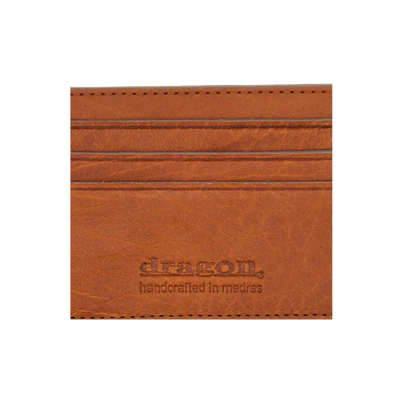 Dragon Diffusion Buffalo Leather Card Holder Regular Women's Brown-3