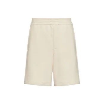 PRADA Enamel Triangle Logo Elasticated Waistband Track Shorts
