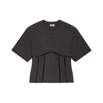 GANNI Tie Back T Shirt