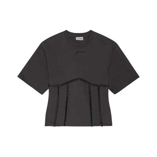 GANNI Tie Back T Shirt