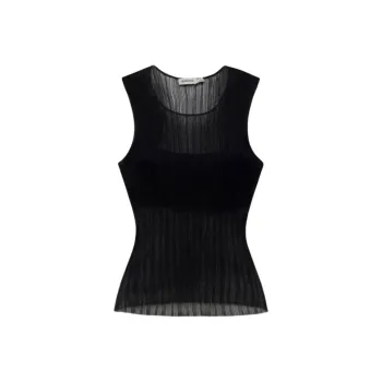 JONATHAN SIMKHAI Oakley Semi sheer Tank Top