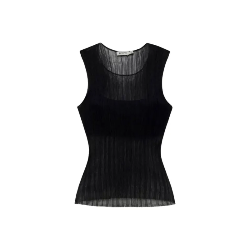 Simkhai Oakley Semi sheer Tank Top-0