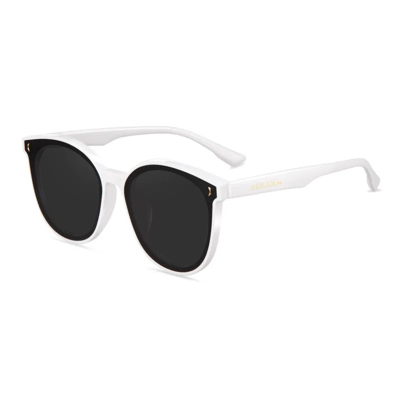 HORIEN TR/Memory Plastic Oval Sunglasses Unisex-12