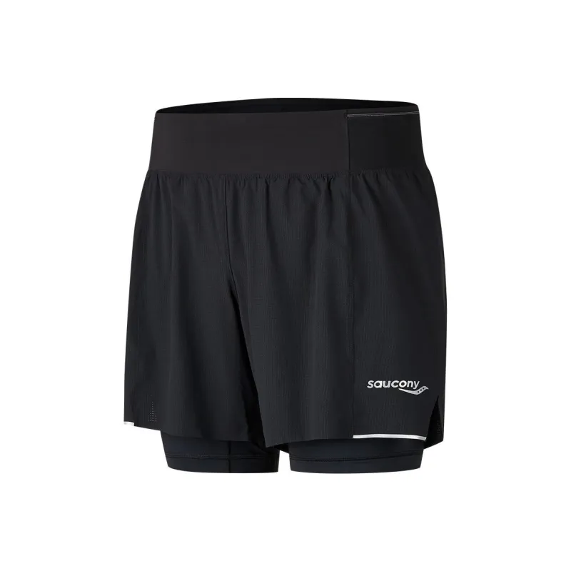 Saucony Sports Shorts Men's Jet Black-0