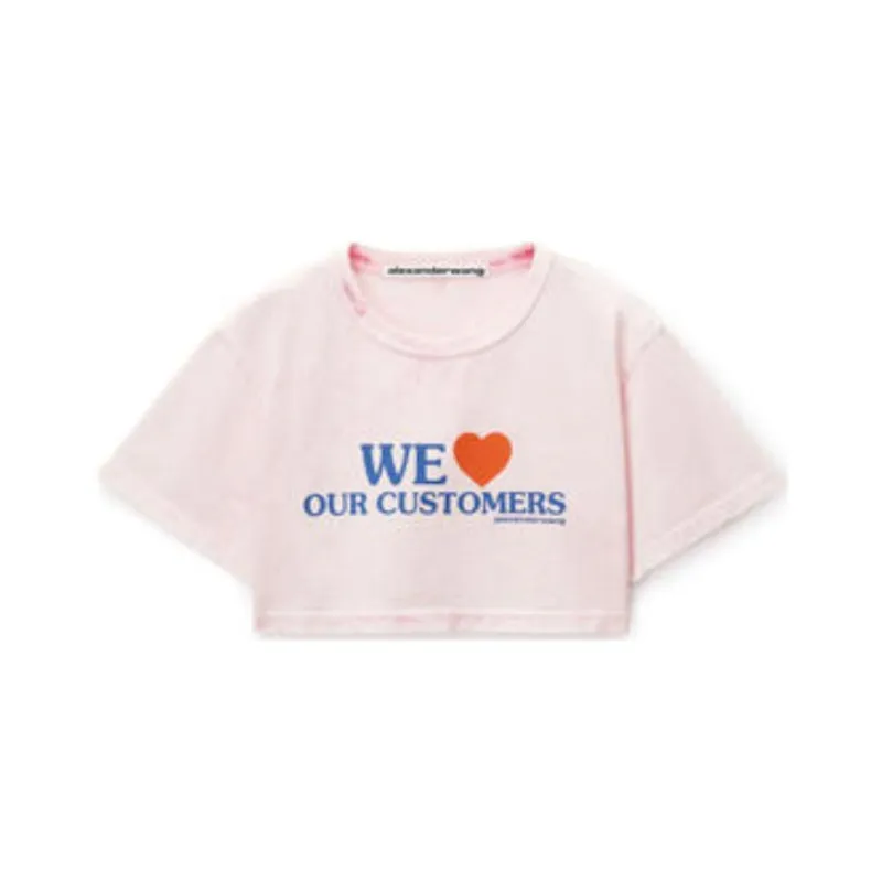 Alexander Wang We Love Our Customers print Cotton T shirt-0