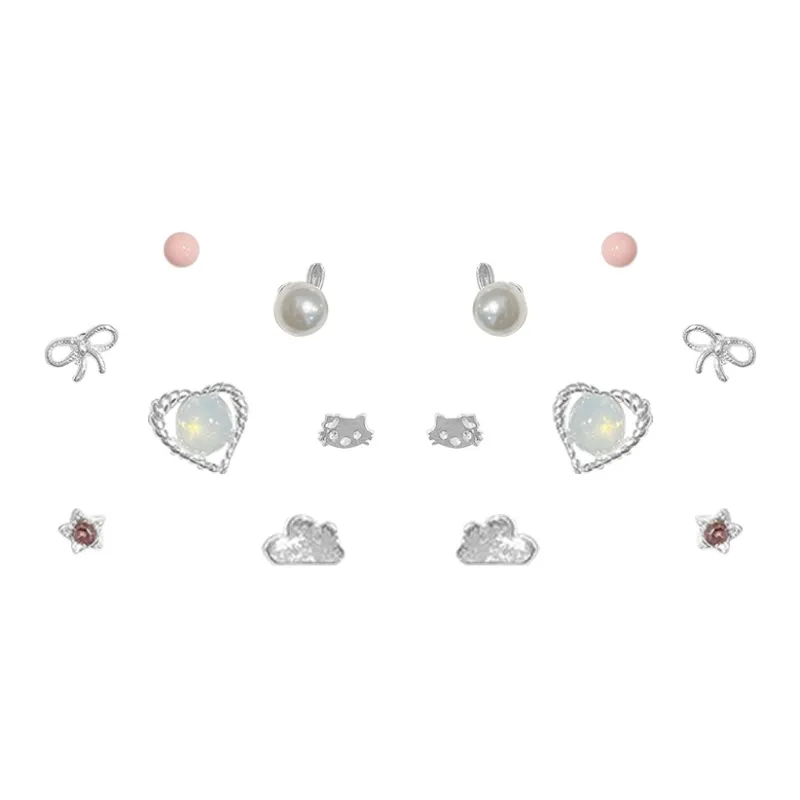 CANHUI Alloy Stud Earrings Women's-11
