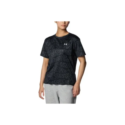 Under Armour Tech Drop Shoulder Sleeve T Shirt Women's Black