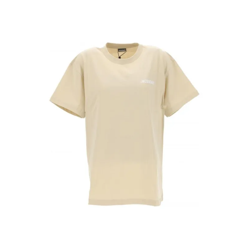 Jacquemus Le T shirt Logo T shirt Beige-0