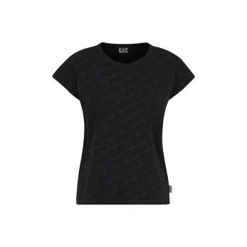 EMPORIO ARMANI EA7 SS24 T Shirt Women's Black