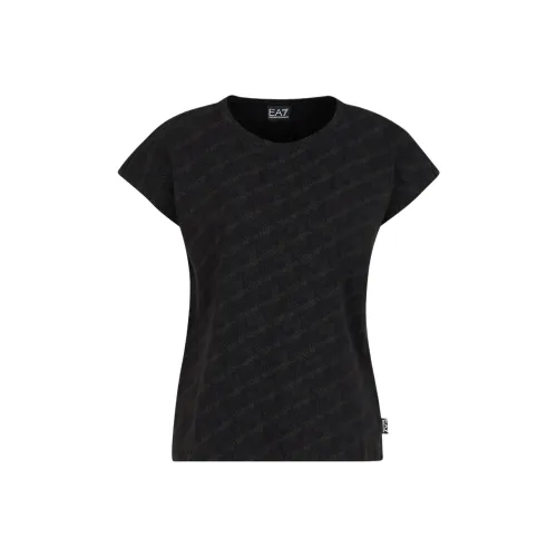 EMPORIO ARMANI EA7 SS24 T Shirt Women's Black