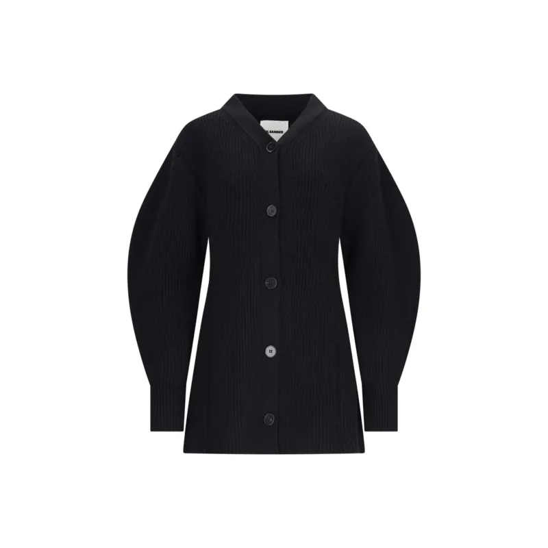 JIL SANDER V Neck Knitted Cardigan-0