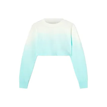 PALM ANGELS Crop Tops Women's Light Blue