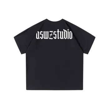 ASWZ Crew Neck Loose Fit Straight T Shirt Women's