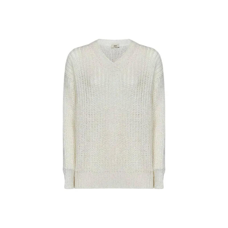 HERNO Sequin Embellished V Neck Jumper-0
