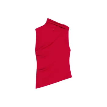 COURREGES Asymmetric Jersey Top