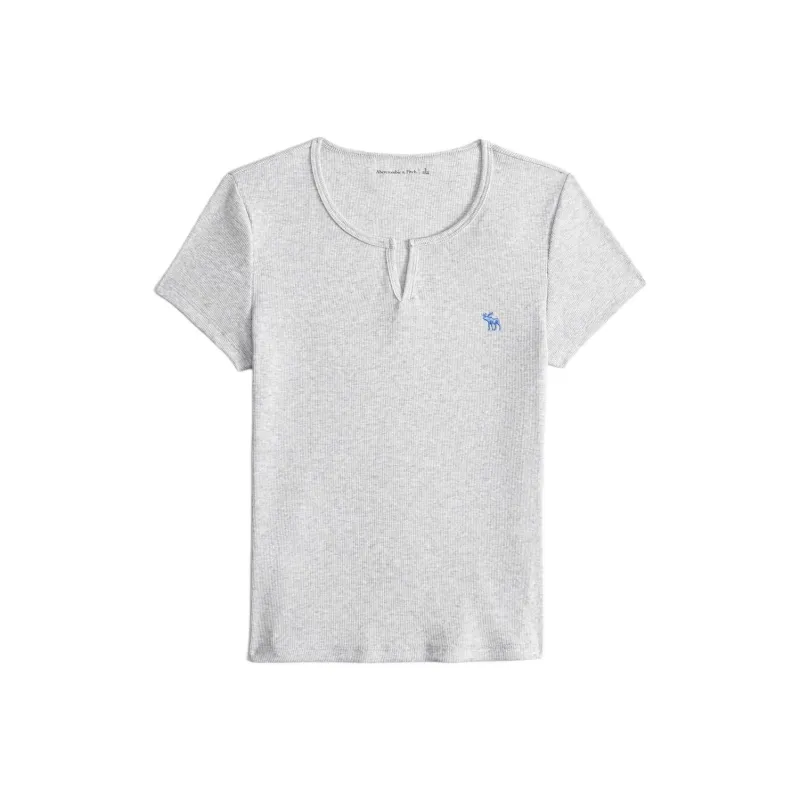 Abercrombie＆Fitch Regular T Shirt Women's Light Gray-0