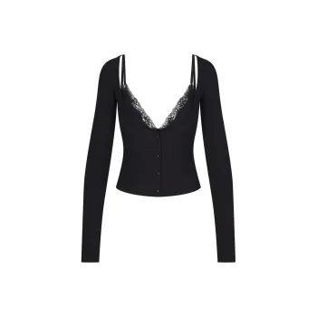 Skims Valentine's Day Collection T Shirts Women's ONYX/Onyx