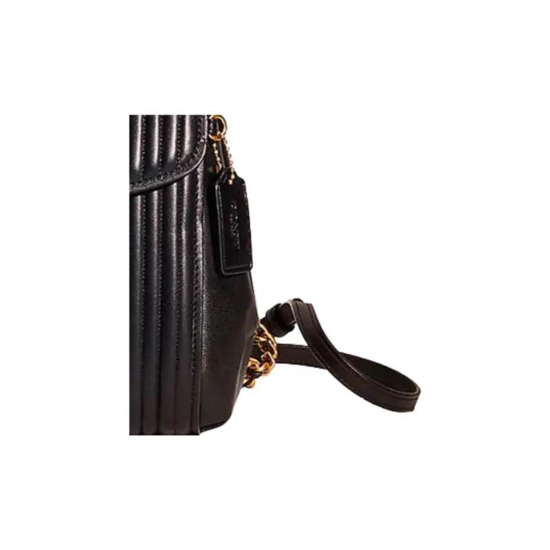 COACH Parker Nappa Leather Backpack Small Size Women's Black-2