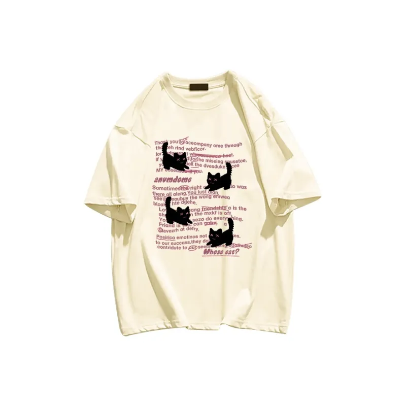 Cotton Shopping Regular T Shirt Women's-4